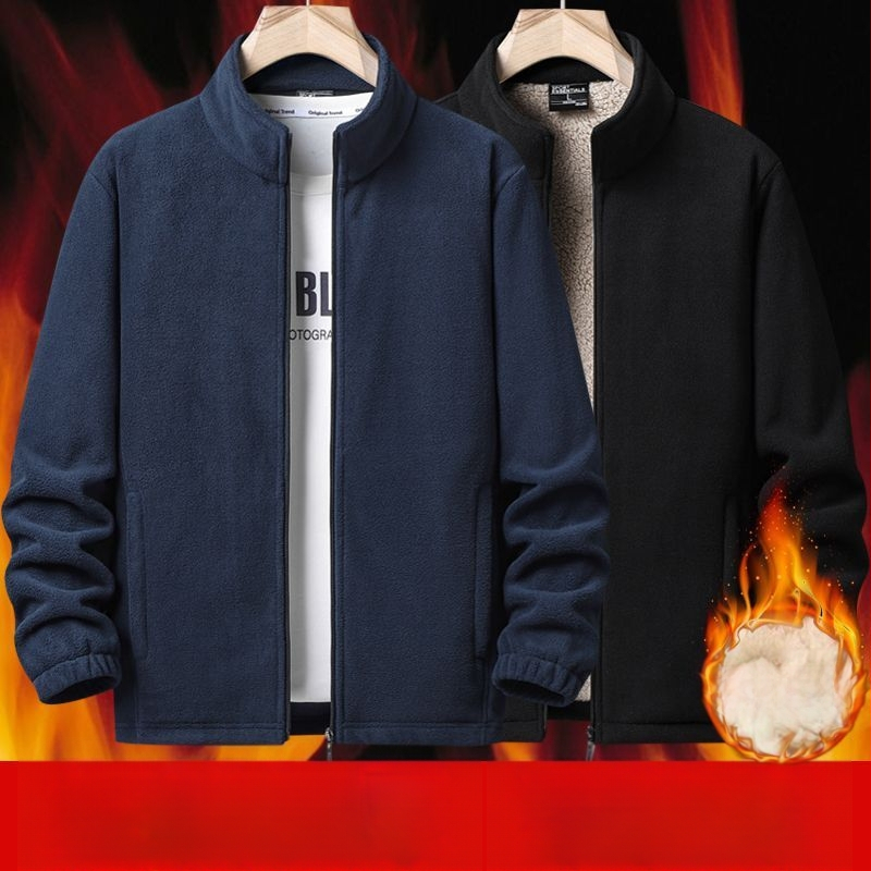 Muški cardigan s flis podstavom i kapuljom, udoban širokog kroja za jesensko-zimsku sezonu