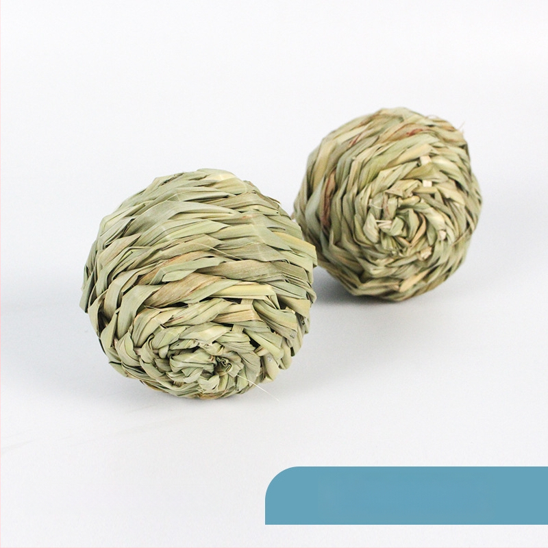 Žaislas mažiems naminiams gyvūnėliams: vandens žolės kamuoliukas — Bin Li, kramymui atsparus dantų žaislas