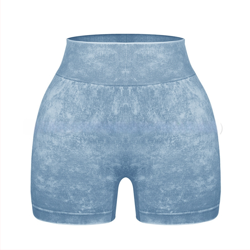 Sieviešu divdaļīgs jogas komplekts – īsās piedurknes tops un īsās bikses, pulovera stila, materiāls: neilons/ķīmisko šķiedru maisījums