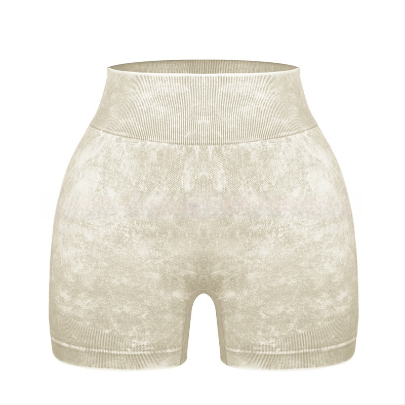 Sieviešu divdaļīgs jogas komplekts – īsās piedurknes tops un īsās bikses, pulovera stila, materiāls: neilons/ķīmisko šķiedru maisījums