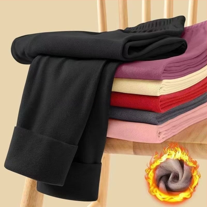 Unisex termo legingi, ar fleece iekšējo odere, trīs slāņu bezšuvēm, akrila šķiedra, īpaši bieza 501–600 g/m²