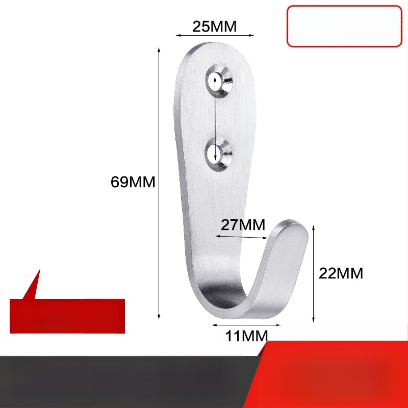 Pakaramais apģērbam, izturīgs nerūsējošā tērauda, vienkāršs āķis, modelis 1179, virsmas apdare ar vadu vilkšanu, piemērots vannas istabai