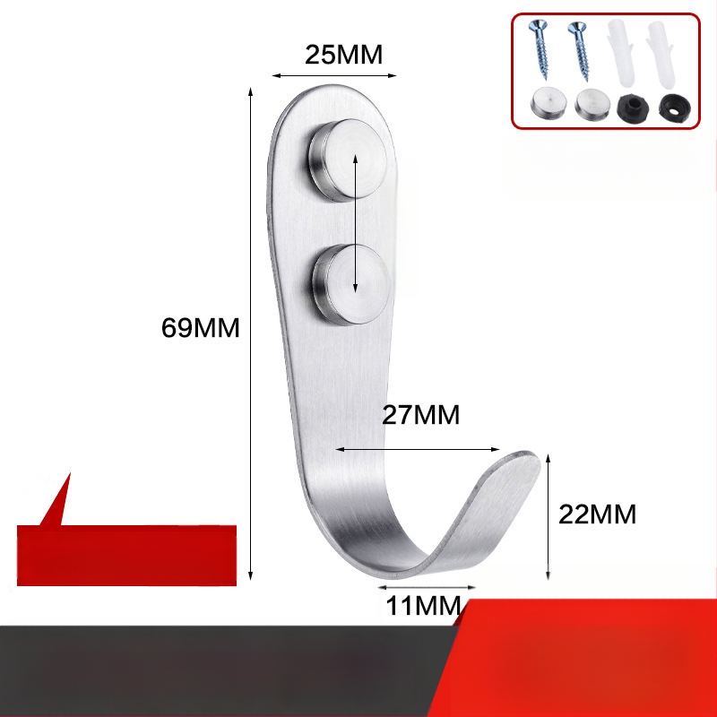 Pakaramais apģērbam, izturīgs nerūsējošā tērauda, vienkāršs āķis, modelis 1179, virsmas apdare ar vadu vilkšanu, piemērots vannas istabai