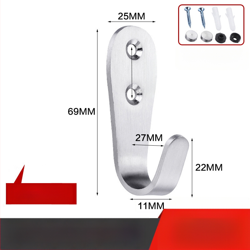 Pakaramais apģērbam, izturīgs nerūsējošā tērauda, vienkāršs āķis, modelis 1179, virsmas apdare ar vadu vilkšanu, piemērots vannas istabai