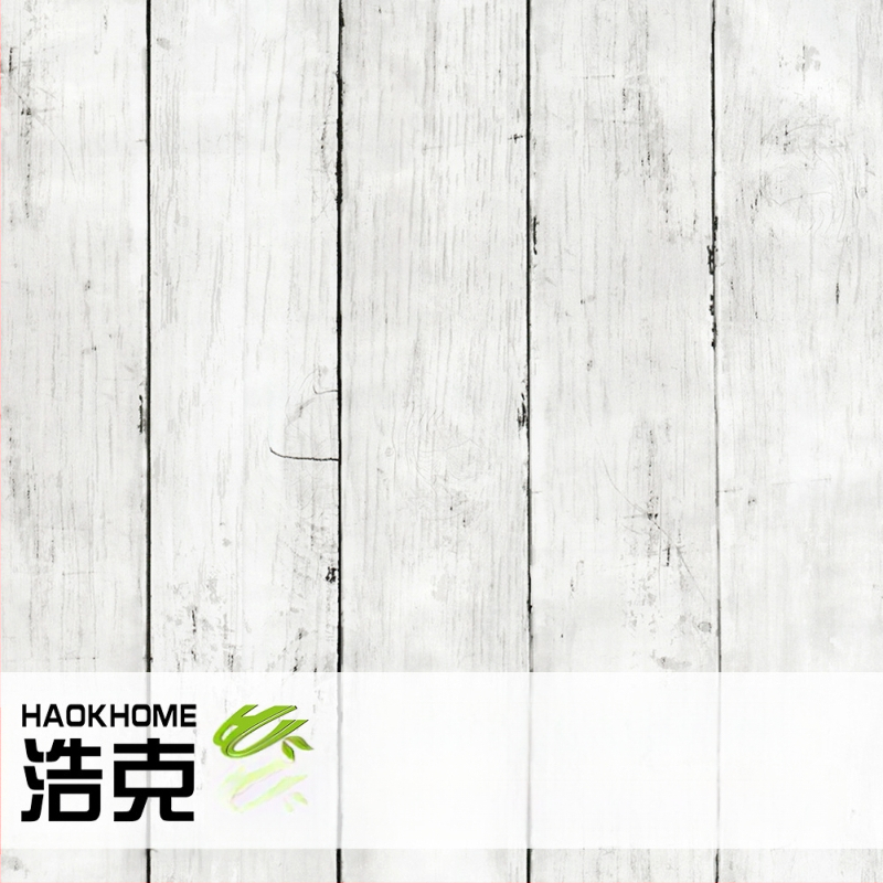 HAOKHOME/Hulk pašlīmējamā PVC tapete ar koka graudu tekstūru, retro stils, trīslāņu konstrukcija