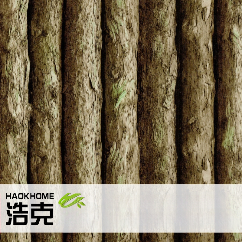 HAOKHOME/Hulk pašlīmējamā PVC tapete ar koka graudu tekstūru, retro stils, trīslāņu konstrukcija