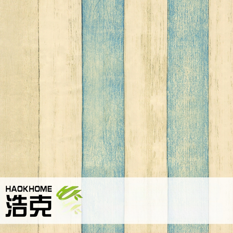 HAOKHOME/Hulk pašlīmējamā PVC tapete ar koka graudu tekstūru, retro stils, trīslāņu konstrukcija