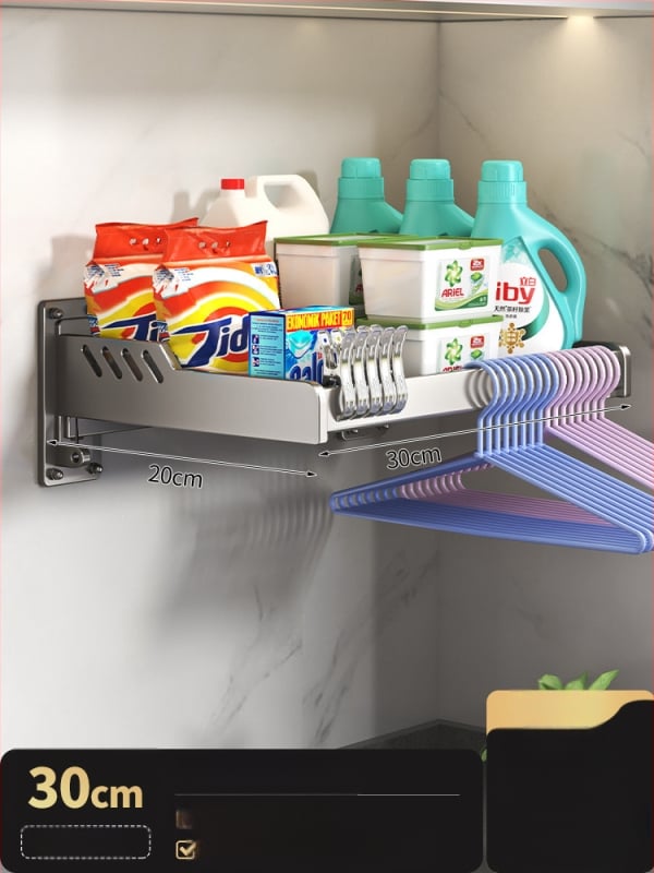 Veļas mašīnas uzglabāšanas plaukts, vienlīmeņa, 10 kg slodze, moderns minimālisma stils, jauns 2024. modelis