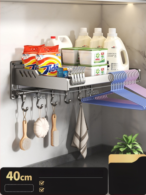 Veļas mašīnas uzglabāšanas plaukts, vienlīmeņa, 10 kg slodze, moderns minimālisma stils, jauns 2024. modelis