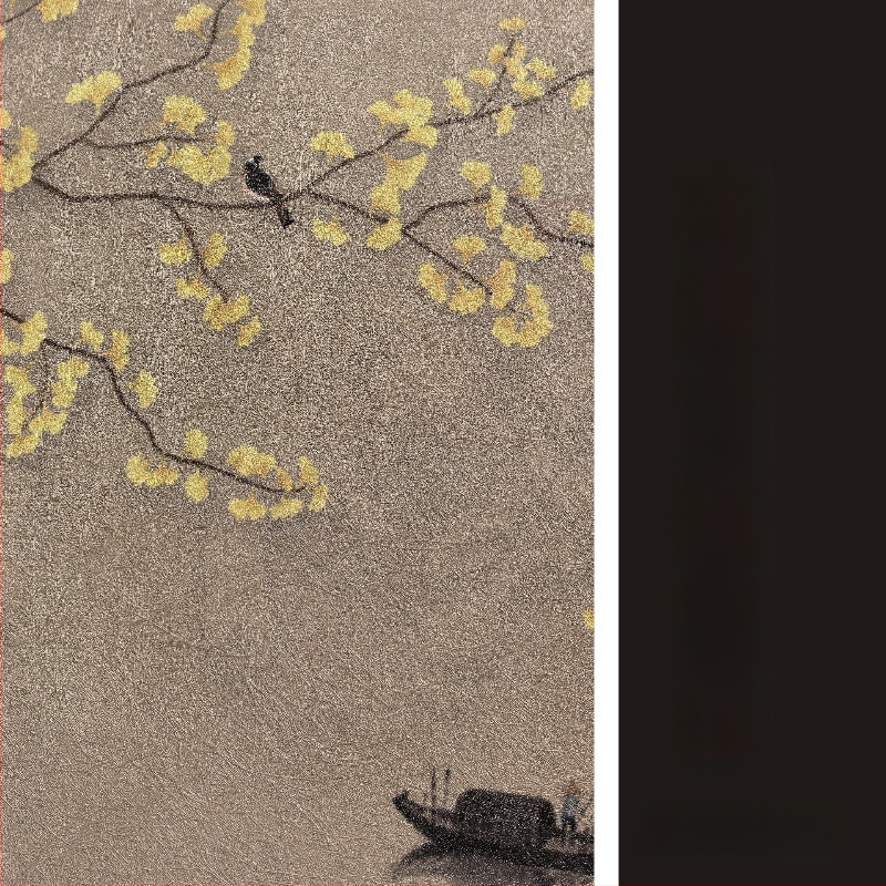 Sienas tapete ar ģeometrisku rakstu, daudzslāņaina, zīda materiāls, ūdensizturīgs, premium klases