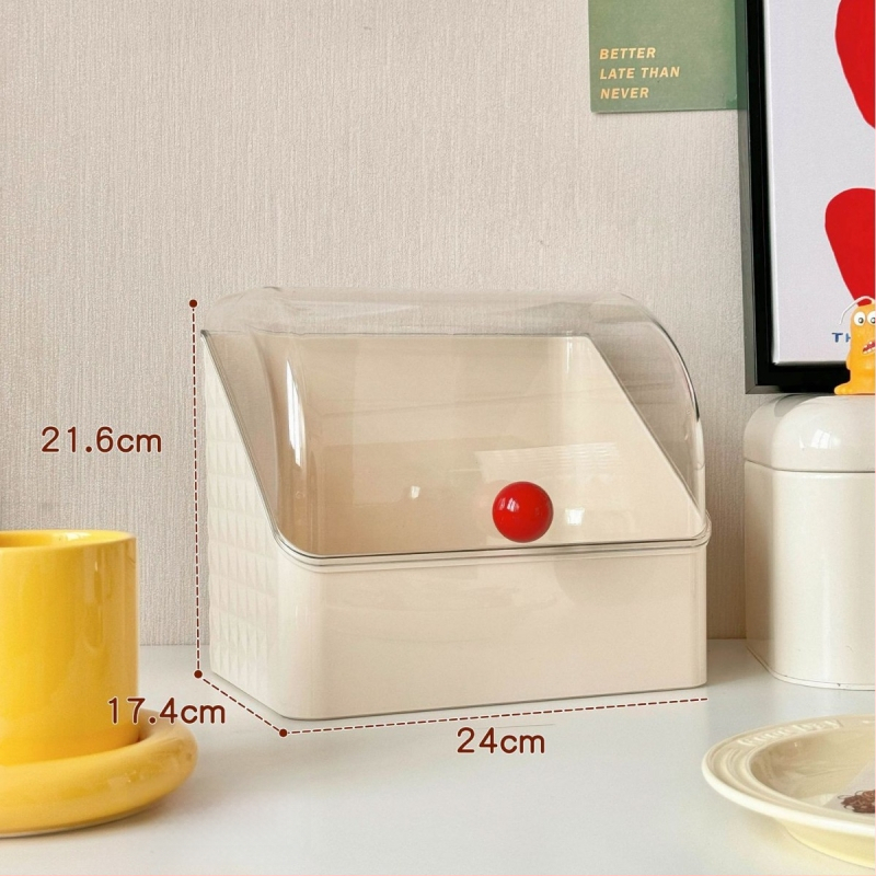 Beichuan Kosmētikas uzglabāšanas kastīte galda virsmai — atvilnes tips, saliekams, putekļu izturīgs, plastmasas korpuss, ar atveramu vāku