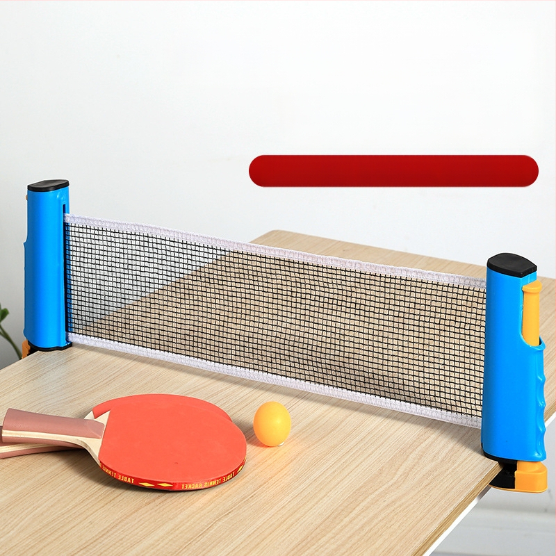 Galda tenisa stends ar teleskopisku tīklu, ABS materiāls, svars 1 kg, pārnēsājams, ārējai lietošanai