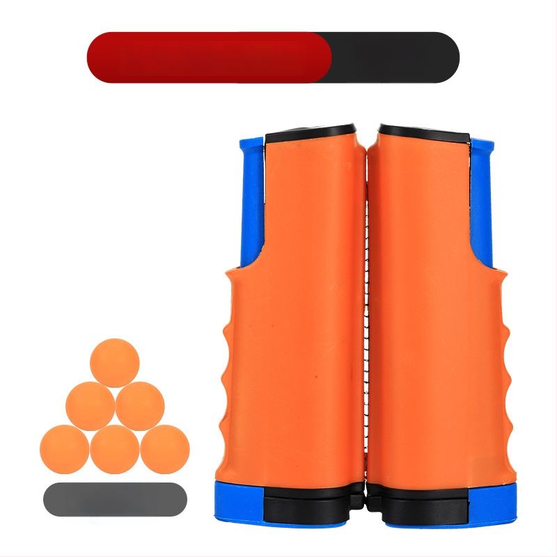 Galda tenisa stends ar teleskopisku tīklu, ABS materiāls, svars 1 kg, pārnēsājams, ārējai lietošanai