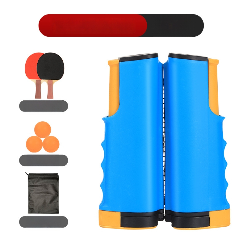 Galda tenisa stends ar teleskopisku tīklu, ABS materiāls, svars 1 kg, pārnēsājams, ārējai lietošanai