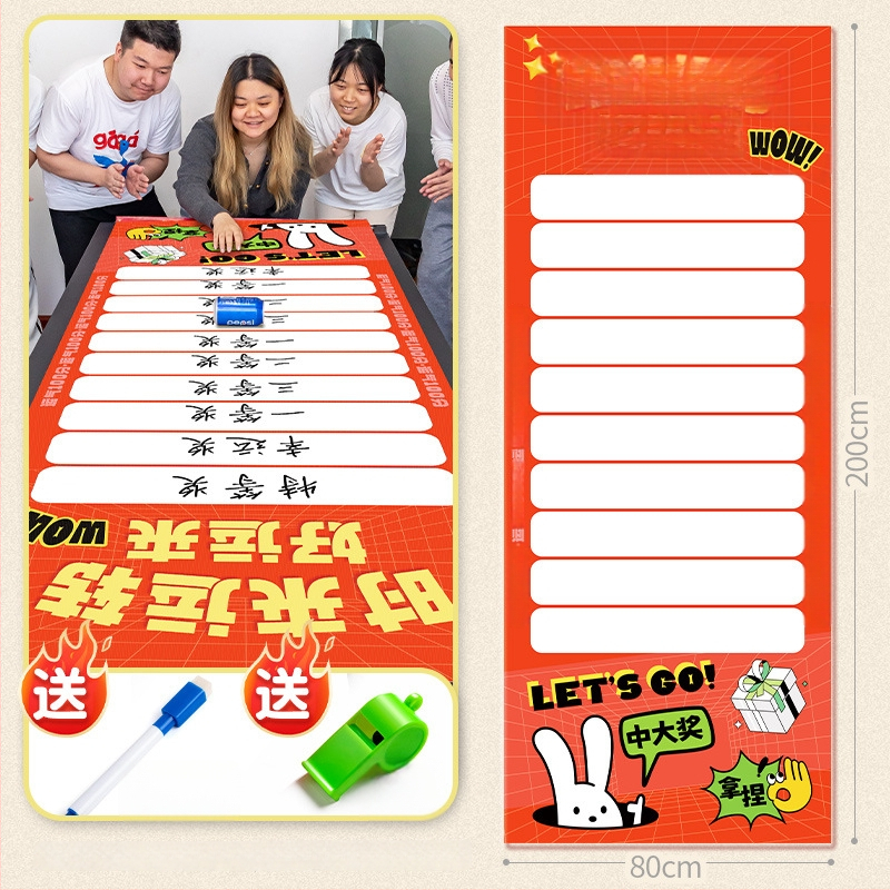 Zifan pakabinamas kišenės komandinių žaidimų — audinio ritinėjimo dizainas, rekvizitai kūrybiškiems metiniams susitikimams ir loterijoms