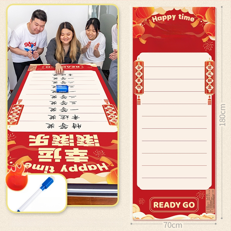 Zifan pakabinamas kišenės komandinių žaidimų — audinio ritinėjimo dizainas, rekvizitai kūrybiškiems metiniams susitikimams ir loterijoms