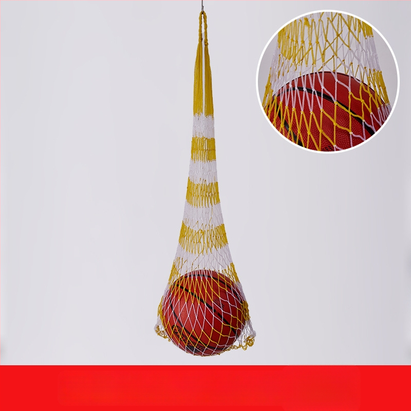 Tinklelio kamuolių laikymo krepšys; talpa iki 12 kamuolių; medžiaga: polipropilenas, poliesteris, polietilenas; užsakomoji gamyba galima; prekės ženklas Huihua; tinkamas krepšiniui ir lauko sportui.