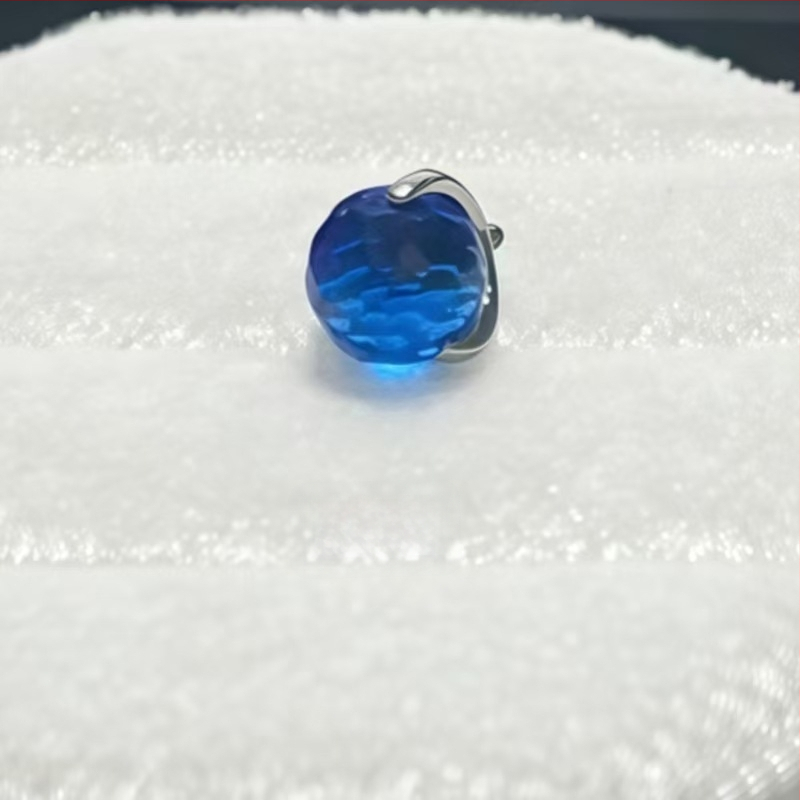 Κράμα τιτάνιο piercing κοσμήματα – Γεωμετρικά σκουλαρίκια με σχέδιο disco φώτα, καθαρότητα G23, επεξεργασία διαμαντιού, unisex στυλ