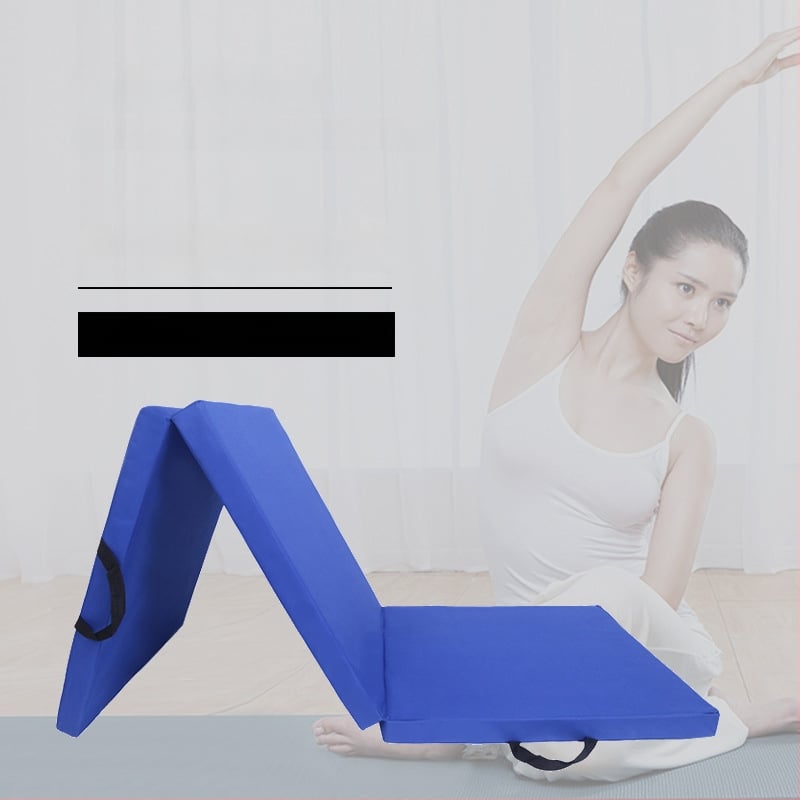 Joga paklājs – trīsdaļīgs saliekams, neslīdoša virsma, PU materiāls, biezums 50 mm, svars 1,8 kg