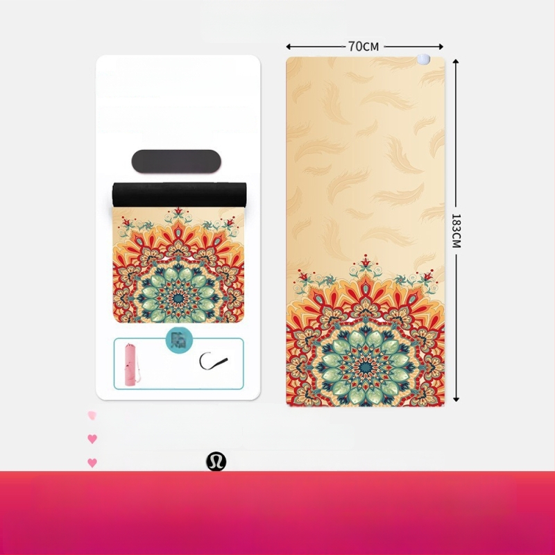 Joga matrača ar pozu vadības līnijām, Kondal, PU+ dabiskā gumija, 5 mm, 5 kg