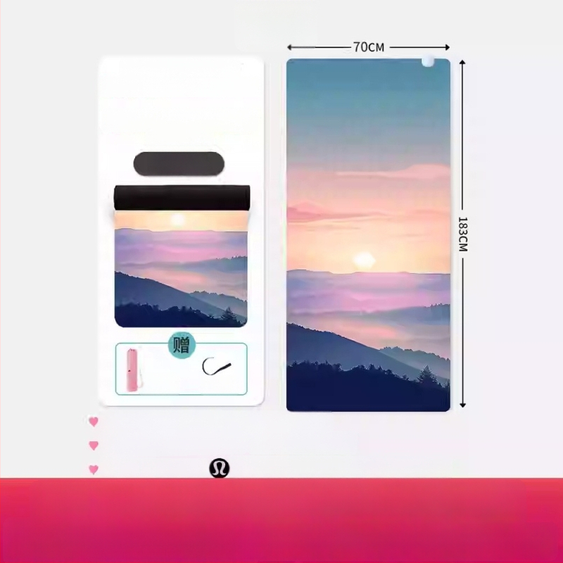 Joga matrača ar pozu vadības līnijām, Kondal, PU+ dabiskā gumija, 5 mm, 5 kg