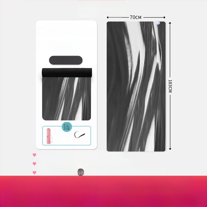 Joga matrača ar pozu vadības līnijām, Kondal, PU+ dabiskā gumija, 5 mm, 5 kg