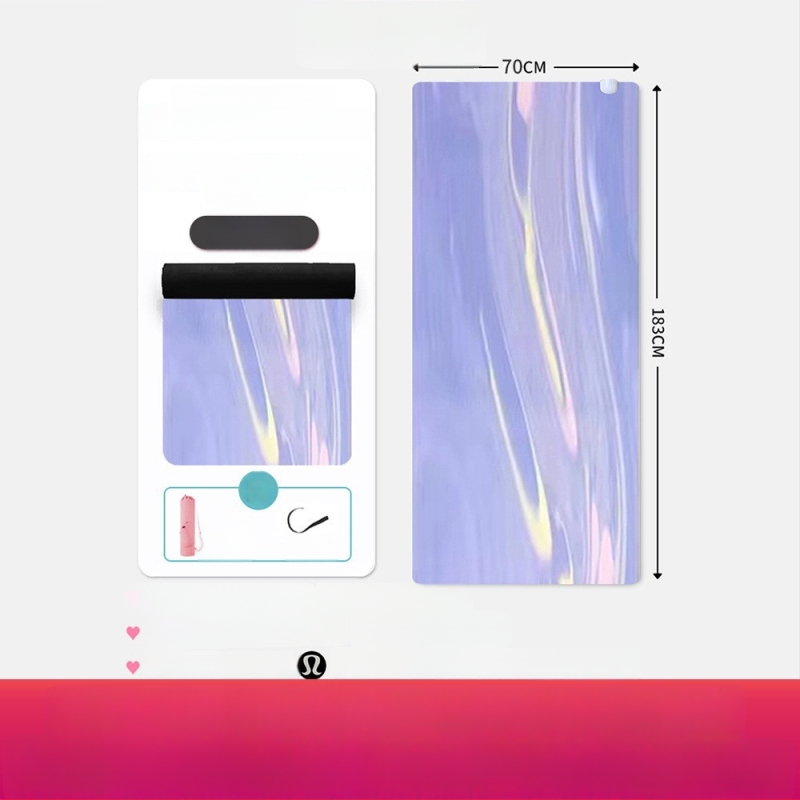 Joga matrača ar pozu vadības līnijām, Kondal, PU+ dabiskā gumija, 5 mm, 5 kg