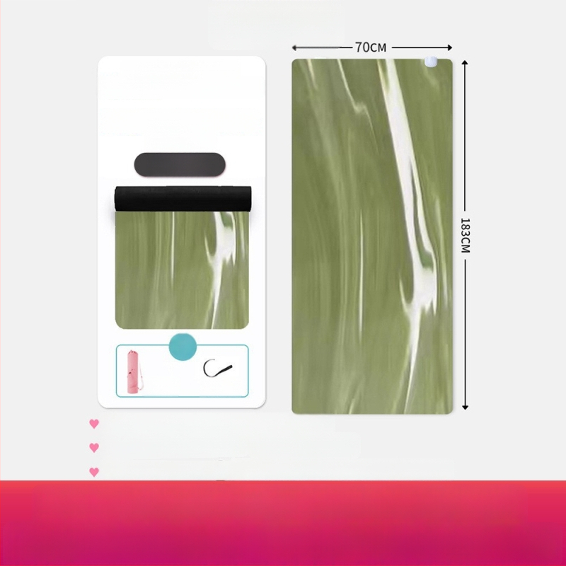 Joga matrača ar pozu vadības līnijām, Kondal, PU+ dabiskā gumija, 5 mm, 5 kg