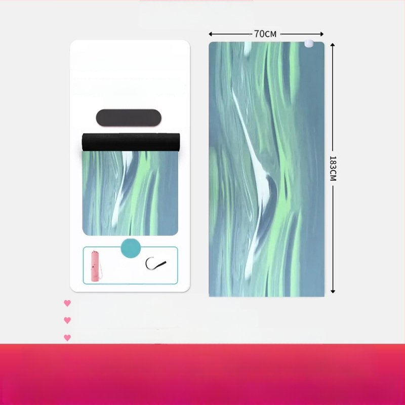 Joga matrača ar pozu vadības līnijām, Kondal, PU+ dabiskā gumija, 5 mm, 5 kg