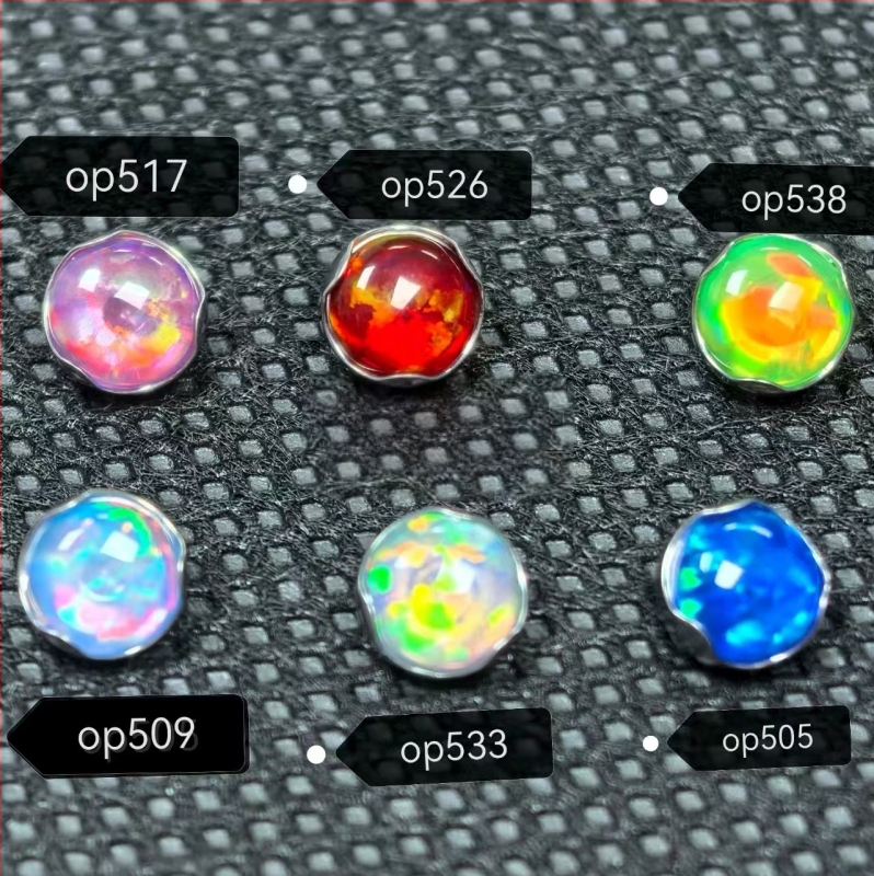 Piercing za usne – G23 titanijeva legura, obrada zirkonijom, geometrijski oblik, titanij kristal, unisex stil princeza