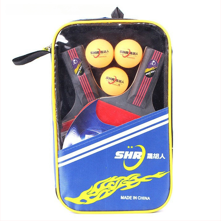 Stalo teniso raketės komplektas pradedantiesiems, 2 vnt., prekinis ženklas Tree flower, lipni guma, horizontali laikymo