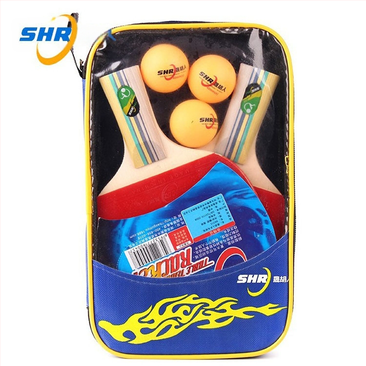 Stalo teniso raketės komplektas pradedantiesiems, 2 vnt., prekinis ženklas Tree flower, lipni guma, horizontali laikymo