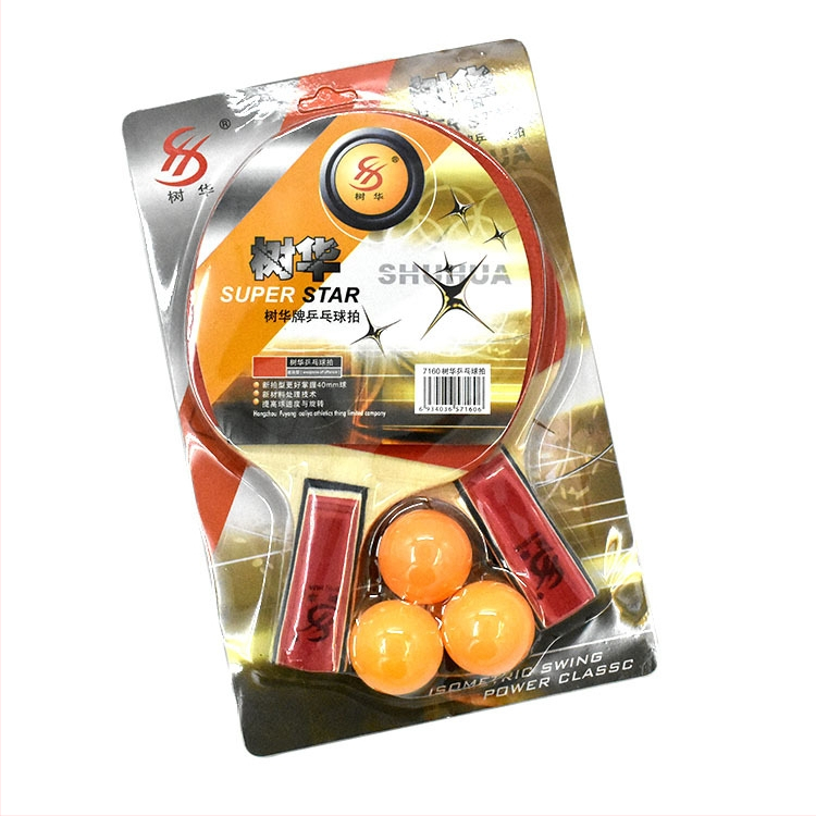 Stalo teniso raketės komplektas pradedantiesiems, 2 vnt., prekinis ženklas Tree flower, lipni guma, horizontali laikymo