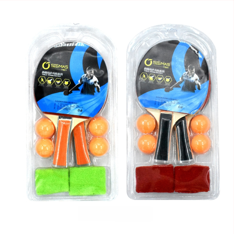 Stalo teniso raketės komplektas pradedantiesiems, 2 vnt., prekinis ženklas Tree flower, lipni guma, horizontali laikymo