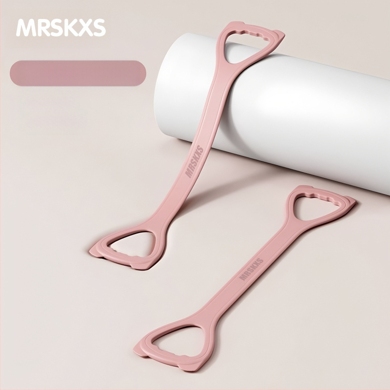 Katės ausų 8-formos atsparumo juosta, silikonas, namų jogai, pečių treniravimui, rankų formavimui ir nugaros lieknumui