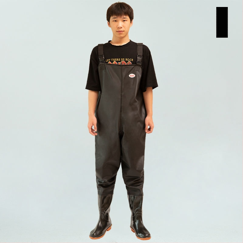 Vandeniui atsparus žvejybos kombinezonas su įmontuotomis batelėmis