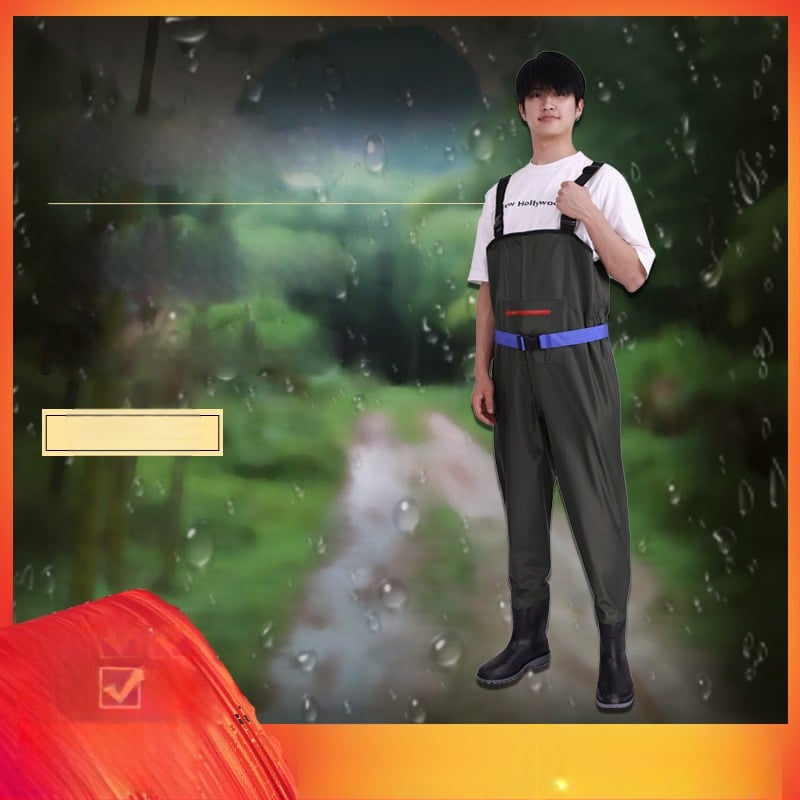 PVC vandeniui atsparios žvejybos kelnės – atsparios dėvėjimui, vėjui, storintos, universalios