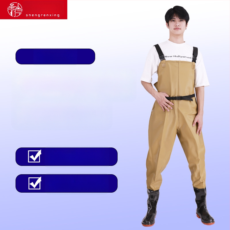 PVC vandeniui atsparios žvejybos kelnės – atsparios dėvėjimui, vėjui, storintos, universalios