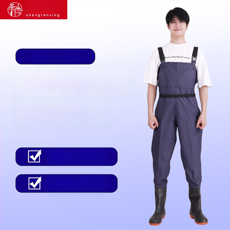 PVC vandeniui atsparios žvejybos kelnės – atsparios dėvėjimui, vėjui, storintos, universalios