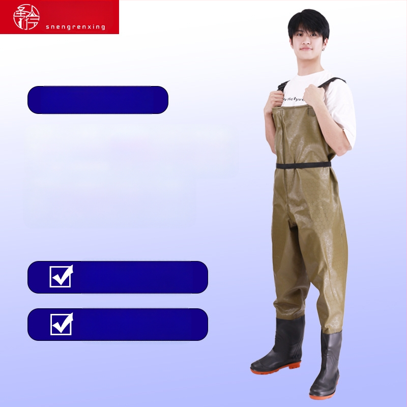 PVC vandeniui atsparios žvejybos kelnės – atsparios dėvėjimui, vėjui, storintos, universalios