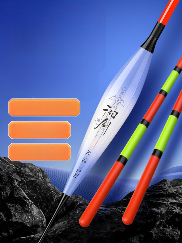 Vertikālais pludiņš ar nano dizainu visām ūdens tilpēm, ar pilnu aci un biezu tukšu asti, augsta jutība, gari metieni