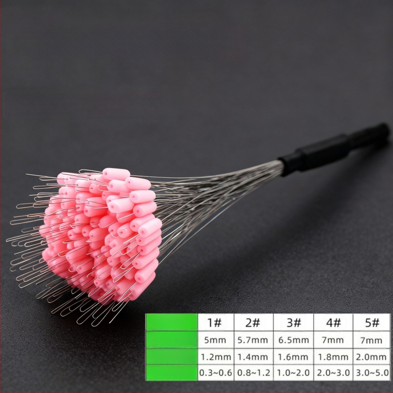 Silicone zvejas pērles – pret savēršanos, pastiprinātas dziļā zvejā (materiāls: silikons; iepakojums 100 gab.)