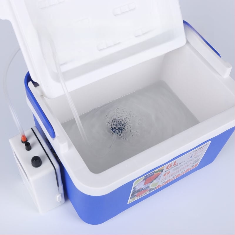 Zvejas kaste garnelēm ar skābekļa pumpu, plastmasas, jauda 80+, ražots Ķīnā