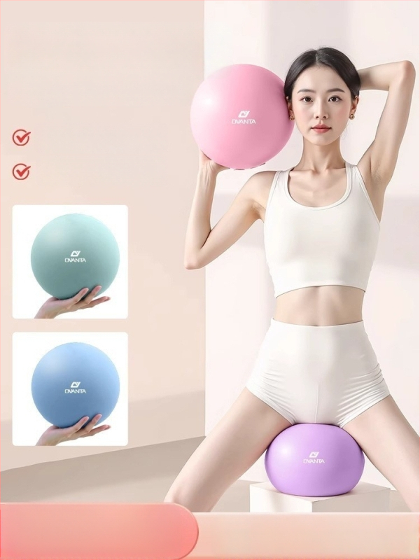 Ovanda PVC jogos kamuolys dubens dugno treniravimui, suaugusiems, po gimdymo atsigavimas, kūno centro pusiausvyra, 70 g