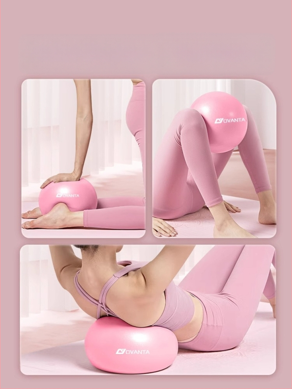 Ovanda PVC jogos kamuolys dubens dugno treniravimui, suaugusiems, po gimdymo atsigavimas, kūno centro pusiausvyra, 70 g