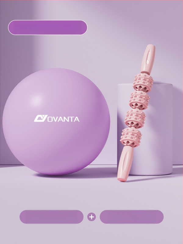 Ovanda PVC jogos kamuolys dubens dugno treniravimui, suaugusiems, po gimdymo atsigavimas, kūno centro pusiausvyra, 70 g