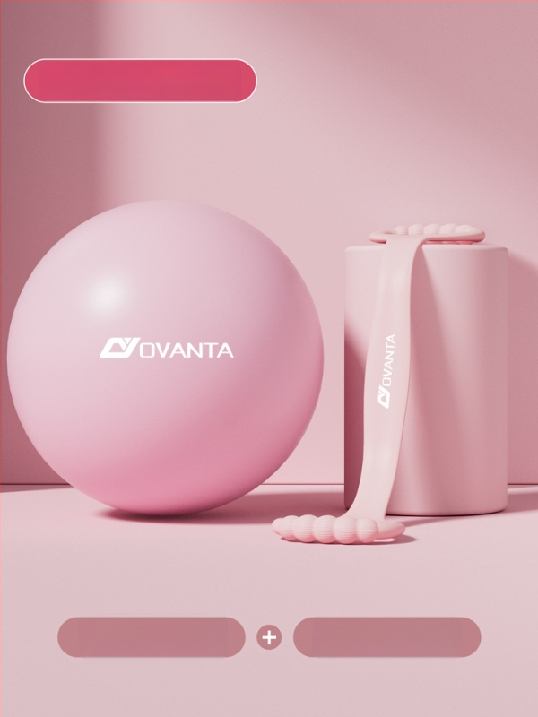 Ovanda PVC jogos kamuolys dubens dugno treniravimui, suaugusiems, po gimdymo atsigavimas, kūno centro pusiausvyra, 70 g