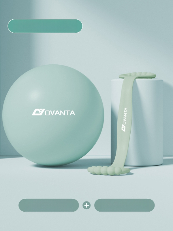 Ovanda PVC jogos kamuolys dubens dugno treniravimui, suaugusiems, po gimdymo atsigavimas, kūno centro pusiausvyra, 70 g