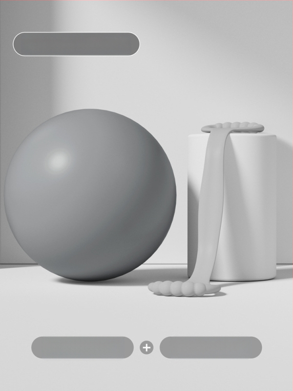 Ovanda PVC jogos kamuolys dubens dugno treniravimui, suaugusiems, po gimdymo atsigavimas, kūno centro pusiausvyra, 70 g