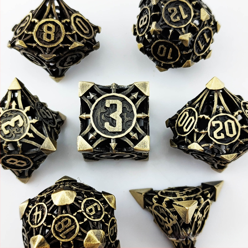 Vara DND kauliņu komplekts ar noapaļotām malām un izgriezuma dizainu, 100 gab., izcelsme Šenženā, bez pielāgojumiem